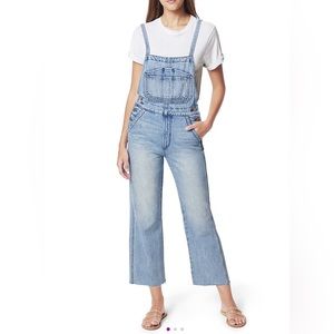 NWT/ JOE’S JEANS Captivate Light Blue Faded Crop Overalls